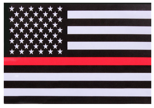 Thin Red Line Flag Decal