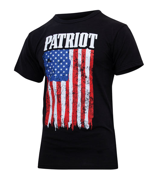 Patriot US Flag T-Shirt - Black