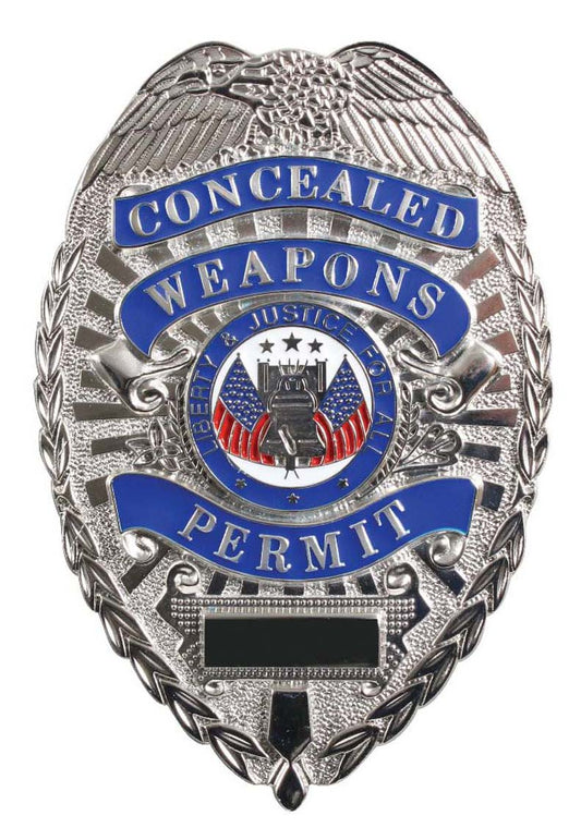 Deluxe "Concealed Weapons Permit" Badge