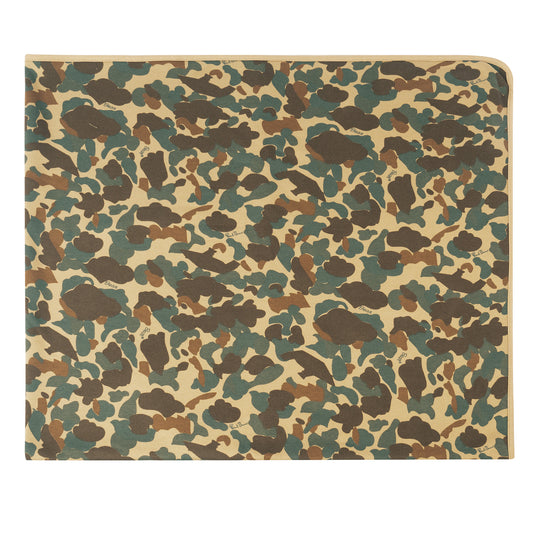 X Bear Archery Fred Bear Camo Fleece Throw Blanket