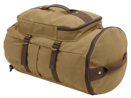 Convertible Canvas Duffle / Backpack - 19 Inches