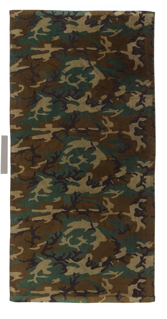 Beach Towel - Woodland Camo