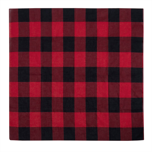 Red Plaid Bandana –  27" X 27"