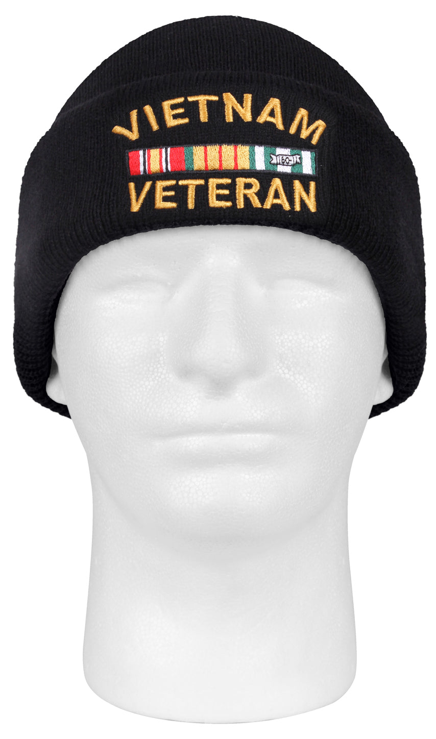 Vietnam Veteran Deluxe Embroidered Watch Cap