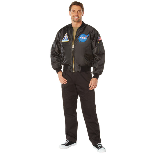 NASA MA-1 Flight Jacket - Black