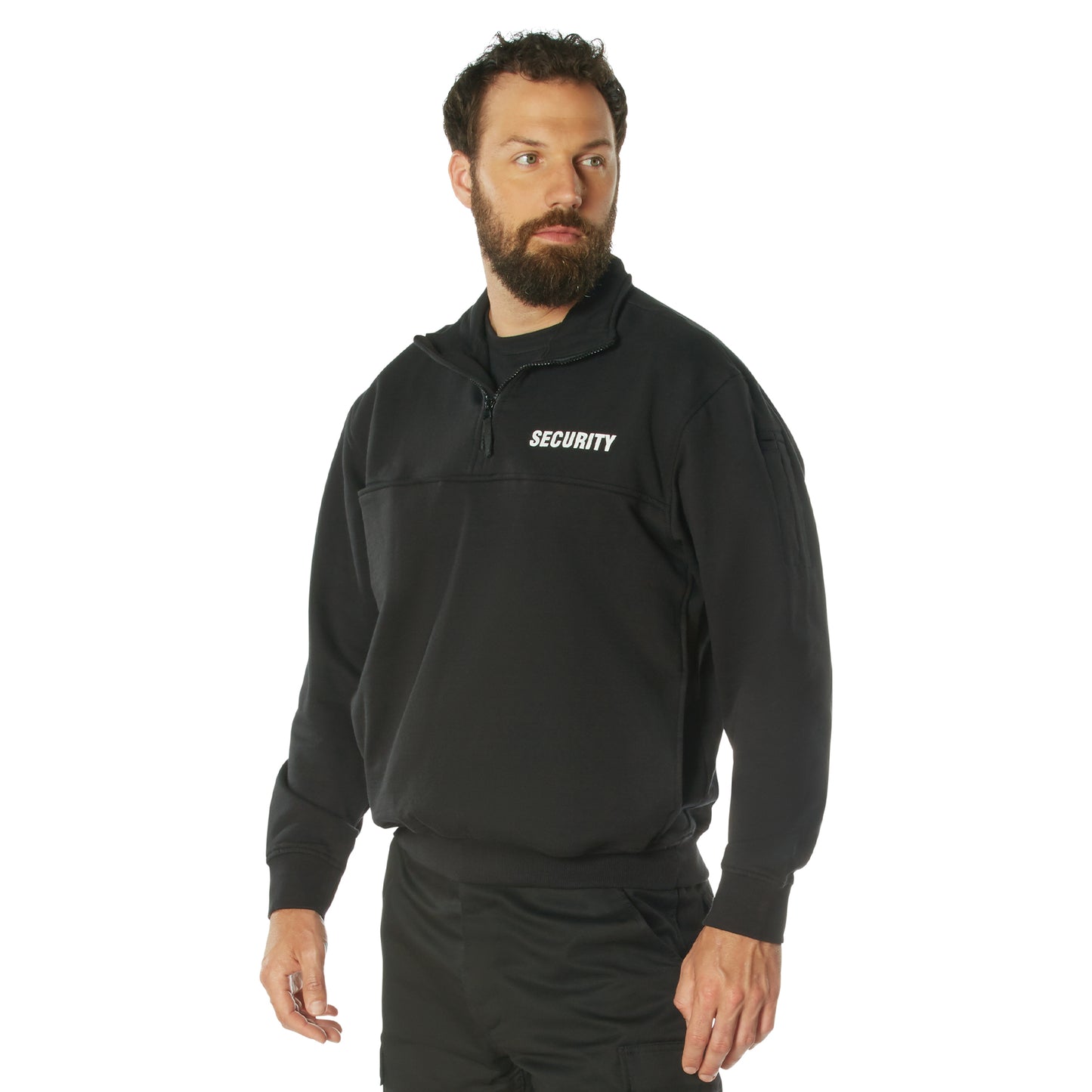 Security 1/4 Zip Job Shirt - Black