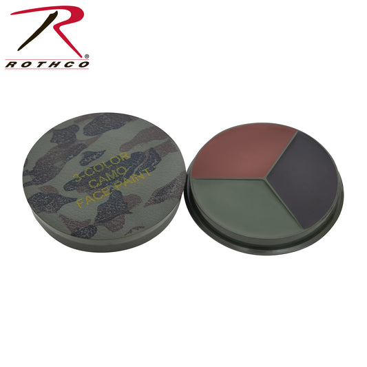 Round Camo Face Paint Compact - Woodland Camo