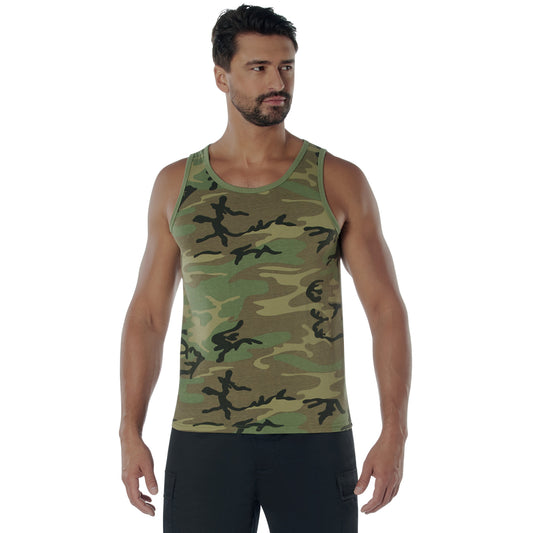 Vintage Woodland Camo Tank Top