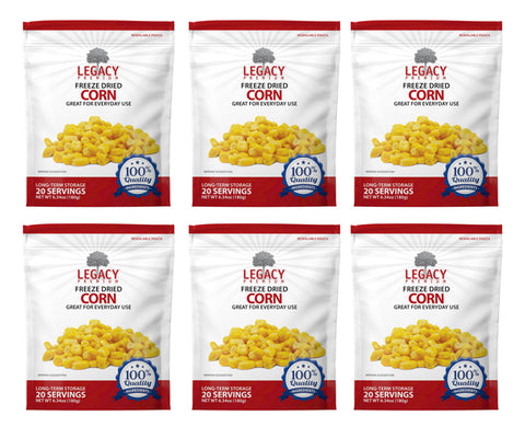 Emergency Food Storage Corn - 6 pack