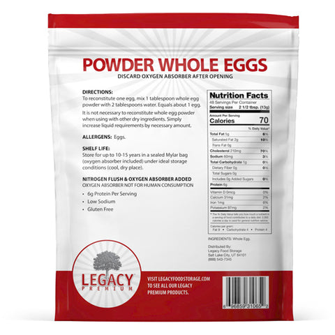 Bulk Whole Egg Powder - 6 pack