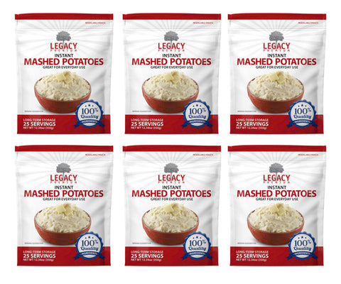 Instant Mashed Potatoes - 6 pack