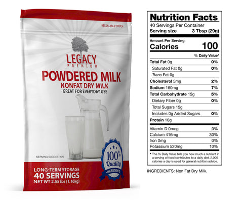 USDA Grade "A" Powdered Milk - 6 Pack