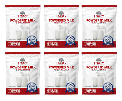 USDA Grade "A" Powdered Milk - 6 Pack