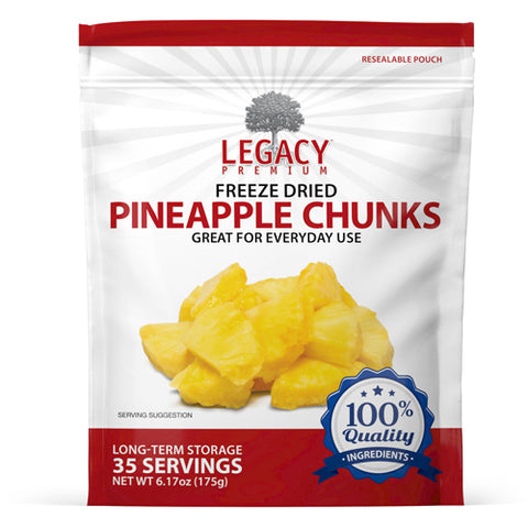 Freeze Dried Pineapple Chunks