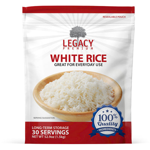 Long Shelf Life Parboiled White Rice - 6 pack